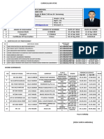 CV: Reza Surya Andhika's Seafaring Experience