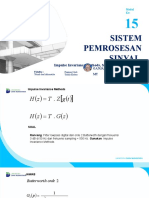 Modul 15 - Sistem Pemrosesan Sinyal