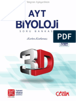 3D Yayınları - AYT Biyoloji - Soru Bankası