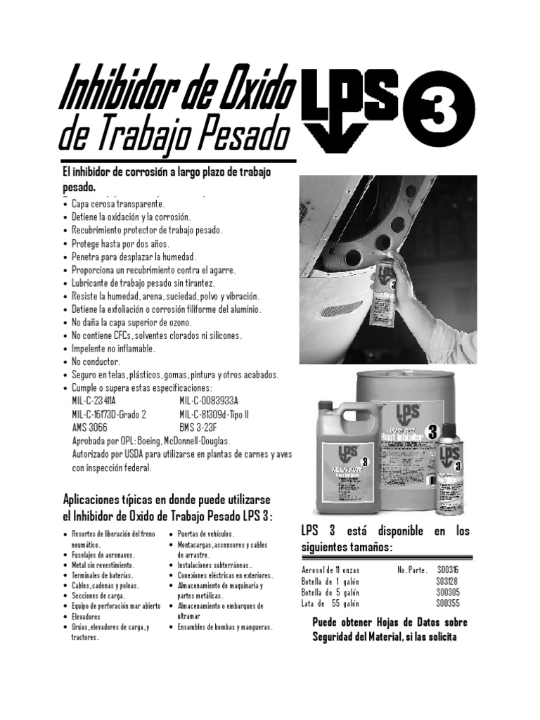 LPS 3 FT | PDF | Corrosión | Lubricante