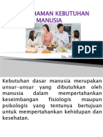 Pemahaman Kebutuhan Dasar Manusia