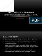 LEGAL SYSTEM IN INDONESIA - Sept 2016
