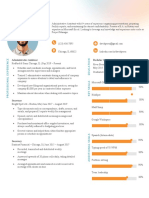 Tech Colorful Resume Template Aqua Orange