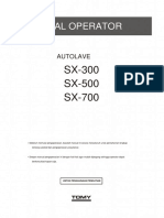 Autoclave SX-series Manual