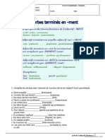 Fiche de Grammaire-Adverbes en MENT