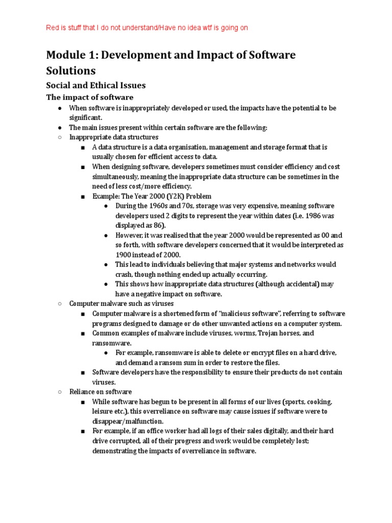 Software Design and Development HSC Notes | PDF | Software Prototyping ...