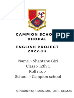 English Project 2022-23