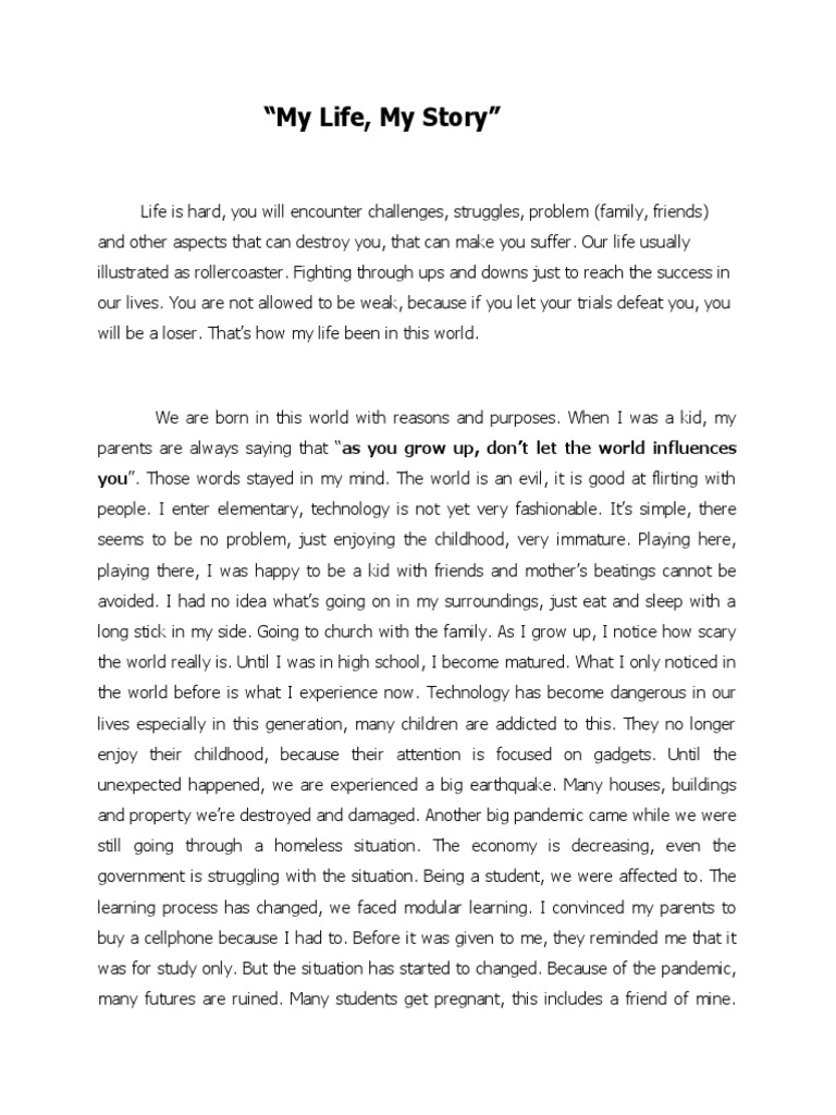 My Life My Story.. | PDF