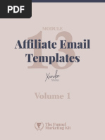 Affiliate Email Templates - Vol 1