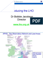 London Health Observatory Introduction 080630