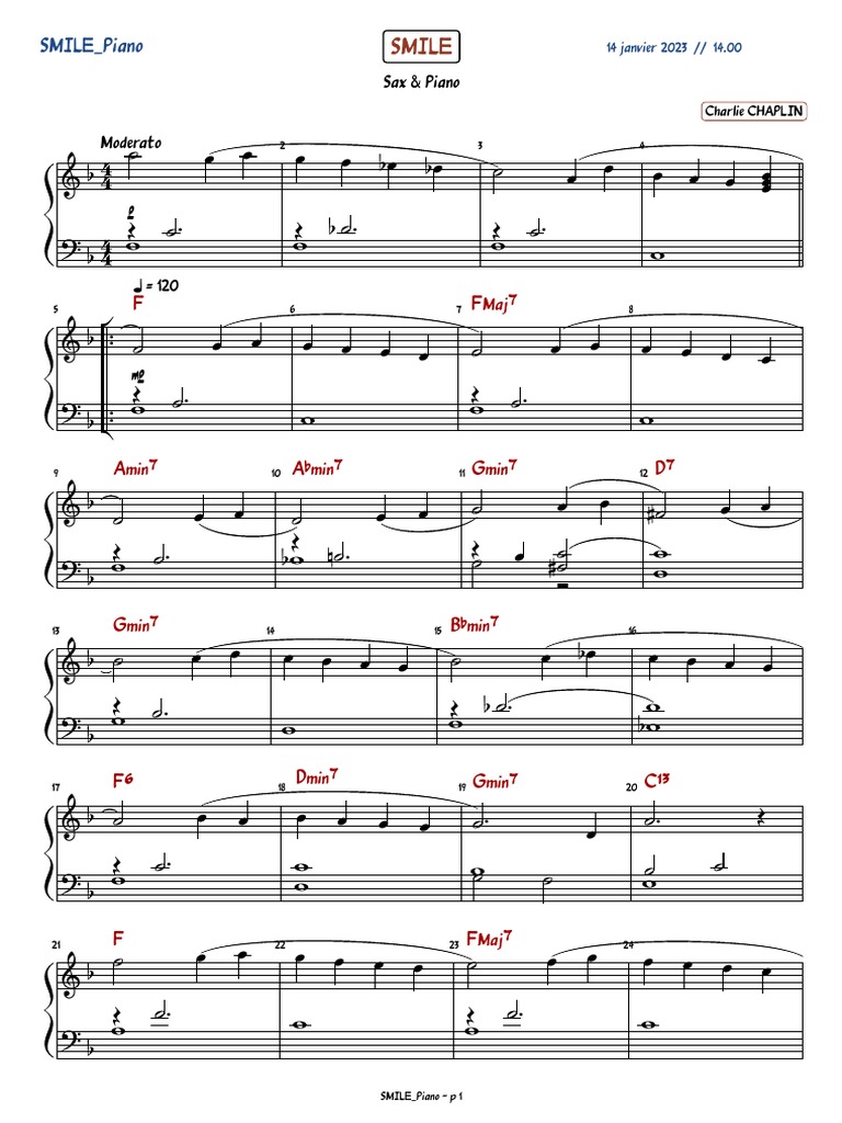 Smile Piano Pdf