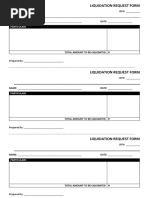 Liquidation Request Form