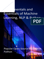 Zyrincho Natt Publications - Fundamentals and Essentials of Machine Learning, NLP & Python - Popular Open-Source Package in Python (2020)