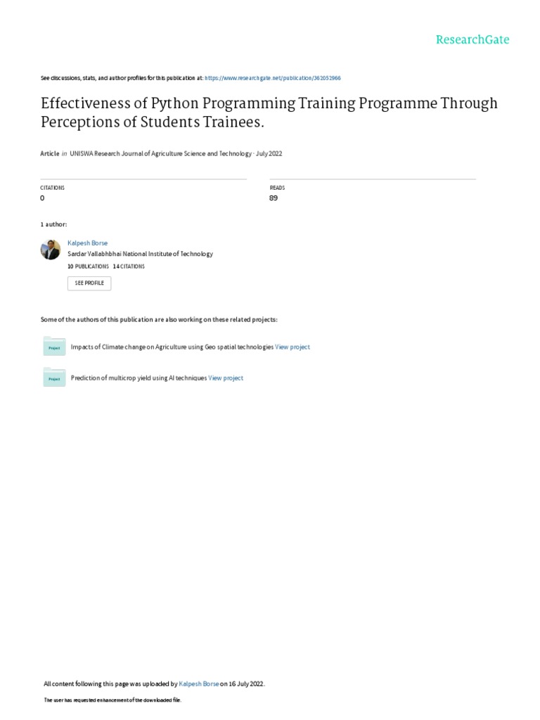 Research Python | PDF | Python (Programming Language) | Computer Program