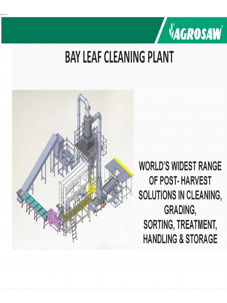 Bay Leaf Cleaning Plant Literature PDF