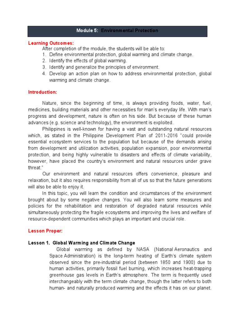 Nstp Lts Module 5 10 Pdf Climate Change Extreme Weather