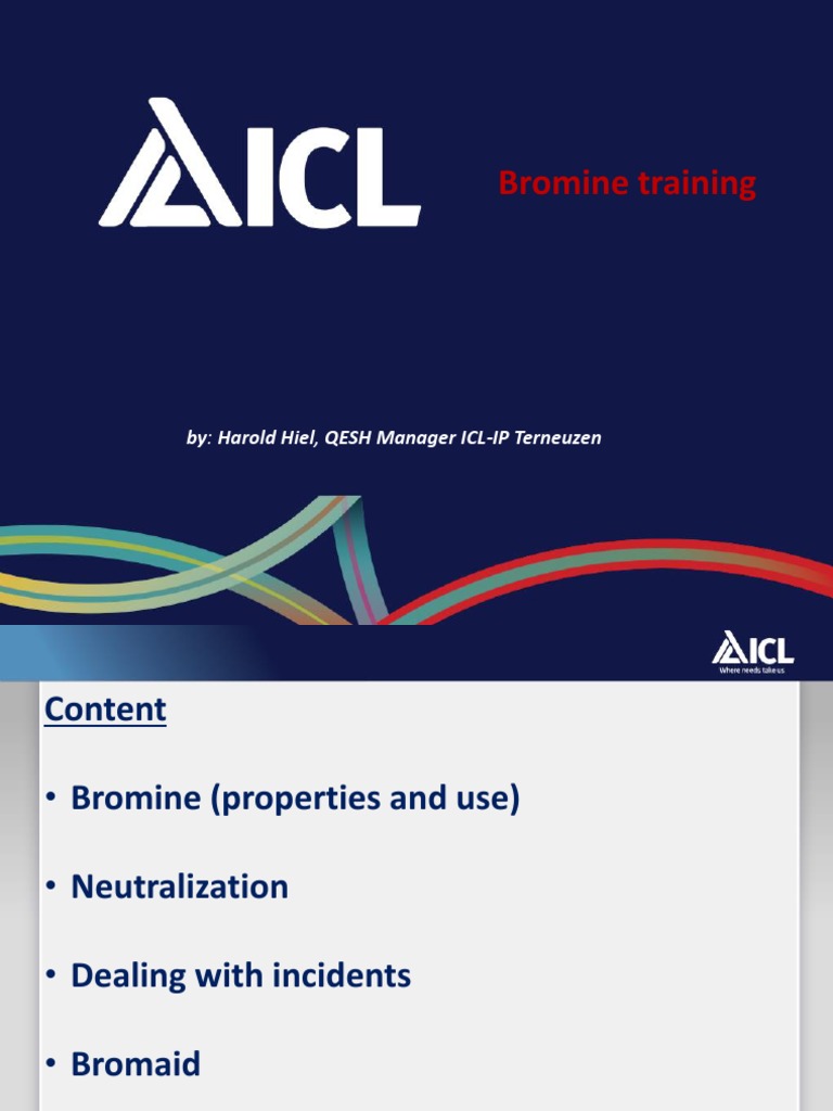 Bromine Training 20160 ICL 06052019 PDF PDF Sodium Hydroxide Sodium Carbonate