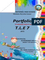 Portfolio T.L.E 7: National High School Osme