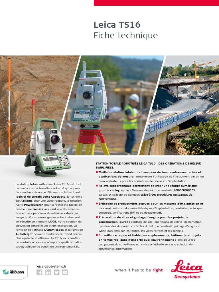 Leica Viva TS16 DS | PDF | Technologie et ingénierie