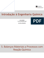 Balanços Materiais a Processos com Reação Química_Estequimetria conhecida - Cópia (2)