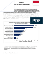 Indonesia Peace Corps OHS Health and Medical Care Summary