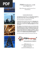 Pipe Selection Friction Loss