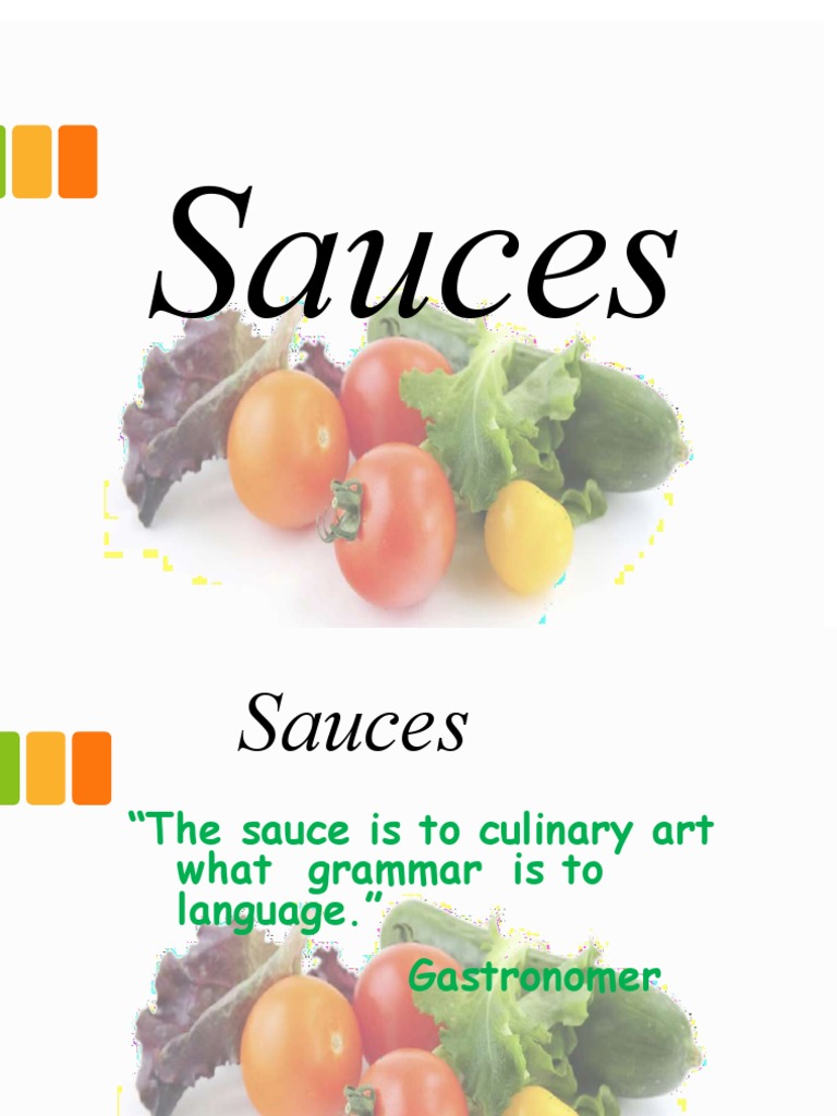 Types of Mother Sauce PDF