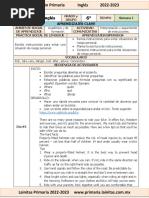 Noviembre - 6to Grado Inglés (2022-2023)