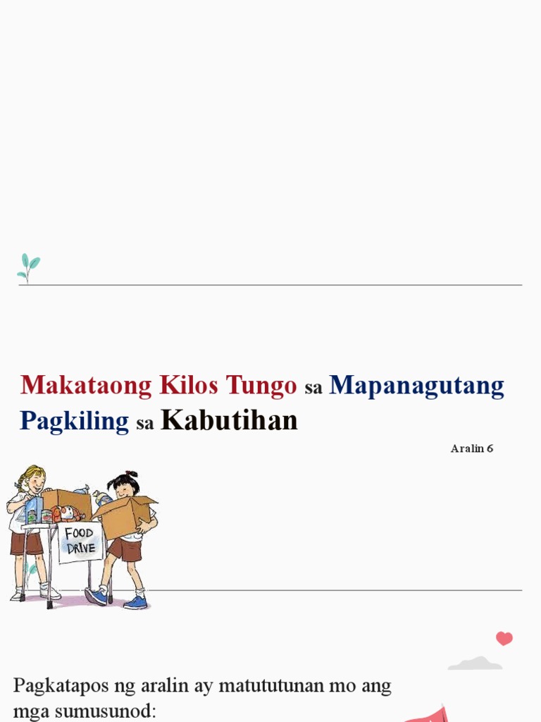 Esp 10 Makataong Kilos Pdf