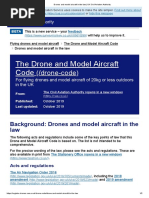 Drones and Model Aircraft in The Law - UK Civil Aviation Authority