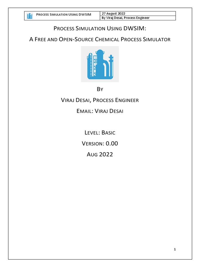Training Manual For Beginners in Process Simulation | PDF ...