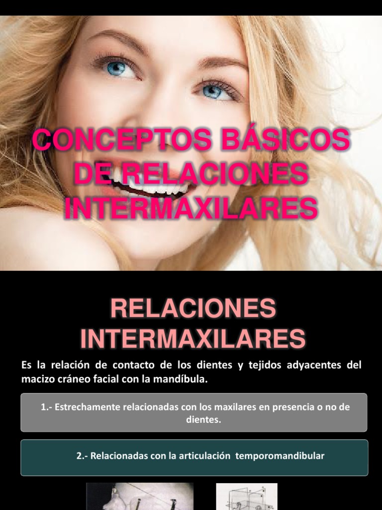 Tema 5 CONCEPTOS BÁSICOS DE RELACIONES INTERMAXILARES | PDF ...