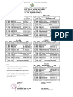 Kelas X (Sepuluh) E Senin Selasa: Jadwal Pelajaran Semester Genap