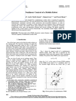 Robust Nonlinear Control of A Mobile Robot