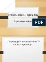 Brojevi, Glagoli, Zamjenice 2 Uvj.