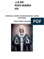 Coronilla de Desagravio Maria Santisima