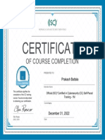 CC Certificate Prakash