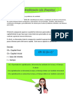 CF Ci (1+ R) : Donde: CF Capital Final Ci Capital Inicial R Tasa de Interés T Tiempo T