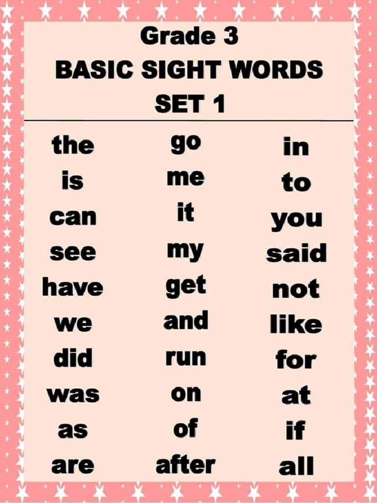 basic-sight-words-grade-3-pdf