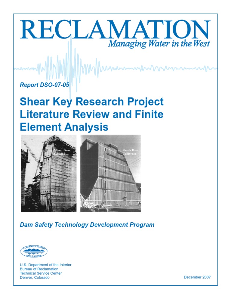 Shear Key Joint Strength Of Materials Fracture