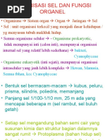 ORGANISASI SEL DAN FUNGSI ORGANEL (REV)