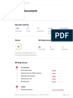 Demo document report analysis