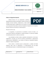 F-Ms-Siaho-52 Política de Seguridad y Salud Laboral