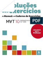 Resoluções Dos Exercícios Do Manual e Do Caderno de Exercícios