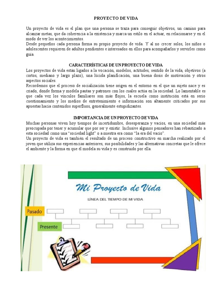 Taller Proyecto de Vida | PDF | Sociedad