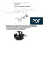 Critérios de resistência para eixo e banco de automóvel