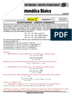 Comentario Prova Banco de Brasil - Matematica - Prova C - Professor Fininho