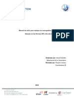 Manual de Estilo para Trabajos de Monografías y Proyectos en APA Ver 6