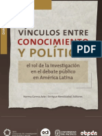 Vínculos Entre Conocimiento y Política: El Rol de La Investigación en El Debate Publico en America Latina