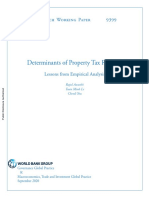 Determinants of Property Tax Revenue Lessons From Empirical Analysis
